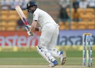 Cricket - India v Australia - Second Test cricket match - M Chinnaswamy Stadium, Bengaluru, India - 06/03/17 - India's Lokesh Rahul plays a shot. REUTERS/Danish Siddiqui